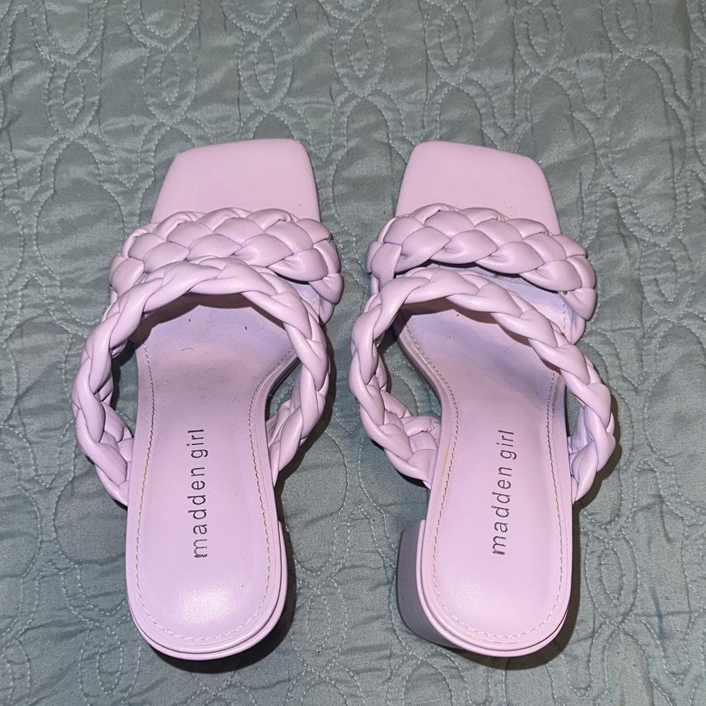 Madden Girl Women's Lavender Braided Sandals
